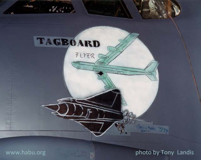 close-up of nose art on 60-0036; photo by Tony Landis