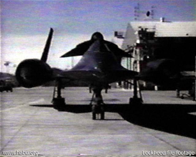 Lockheed file footage of 941 taxiing with D-21 #506 mounted